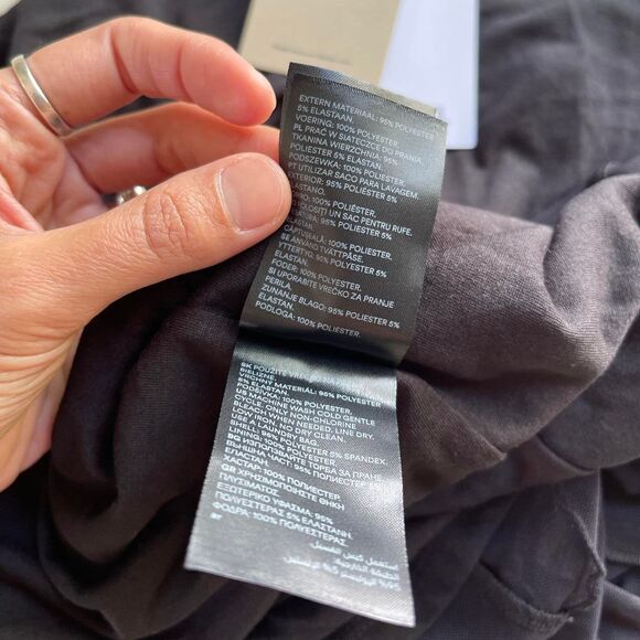 NWT Monki Black Mesh Ruffle Detail Midi Dress Whimsygoth Y2K Goth Size XS - Picture 11 of 11